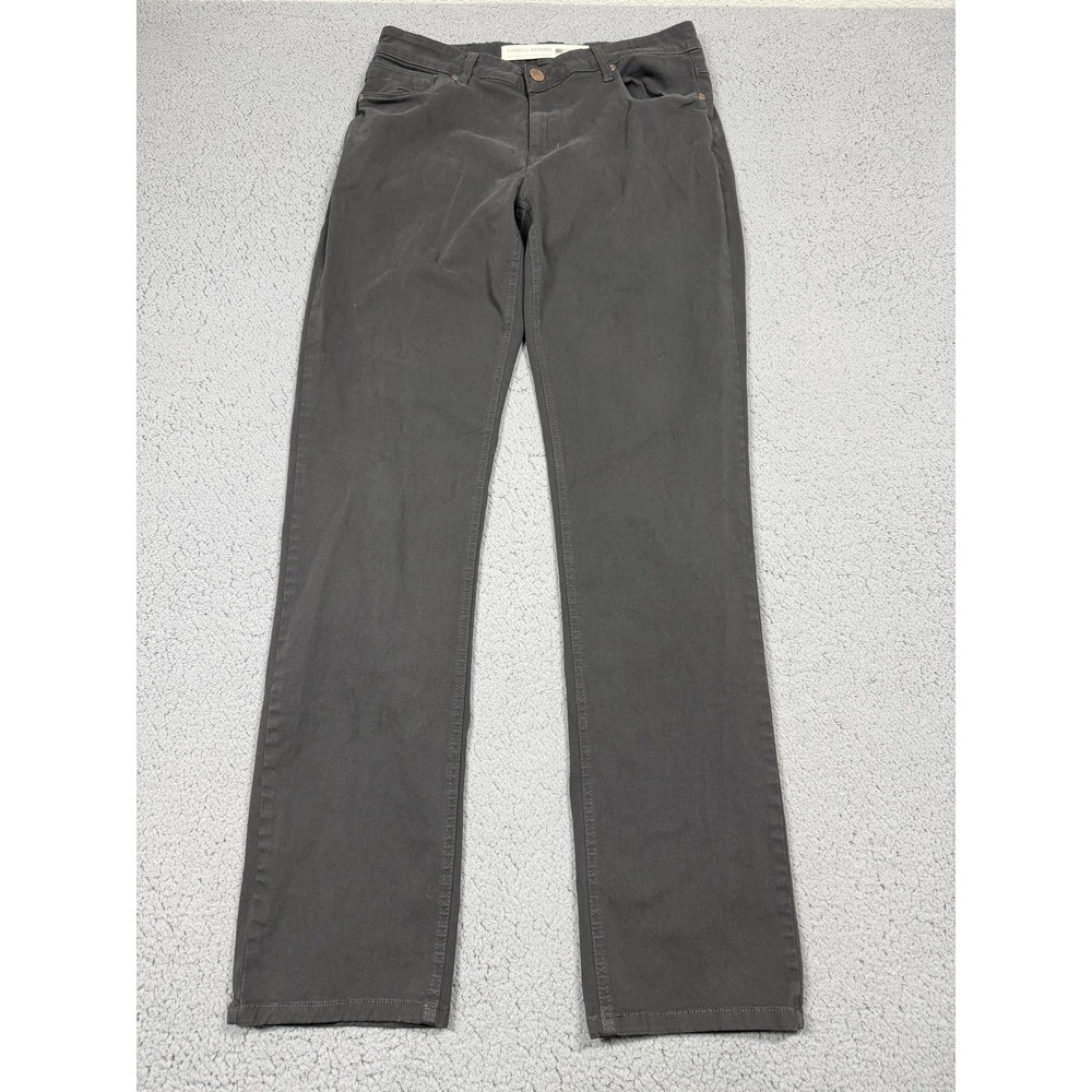Barbell Apparel Jeans Mens 32x33 Gray Charcoal Wash Straight Leg Stretch Denim